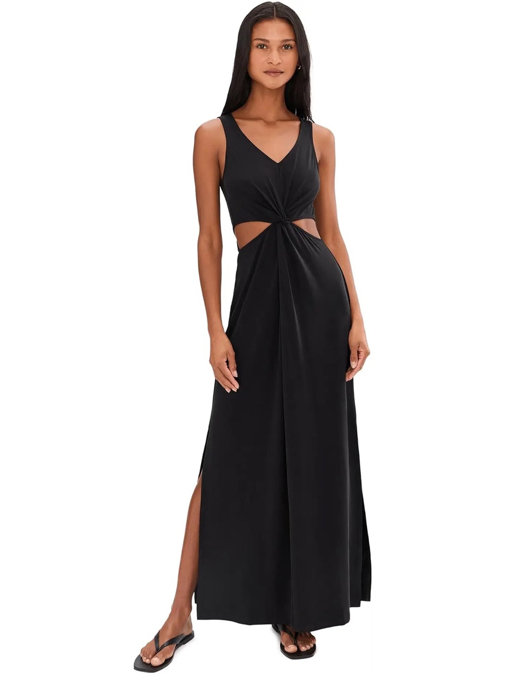 Beyond Yoga Front Twist Maxi Dress